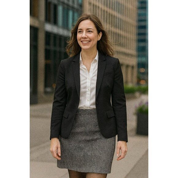 Michael Kors Dresses & Skirts - Michael Kors Herringbone Pencil Skirt Size 8 EUC